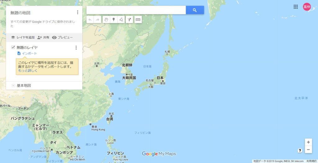 Google My Maps の無題の地図